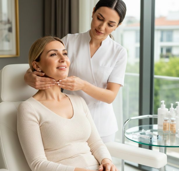 Etiler’de Radiesse ile Yüzü Aşağı Çeken Etkilere Karşı Destek