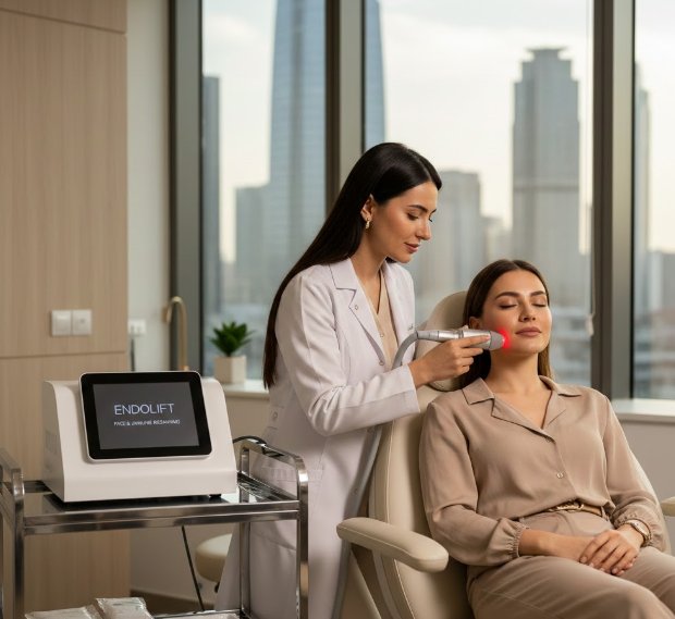 🔥 Levent’te Endolift ile Çene Hattı ve Yüz Toparlama