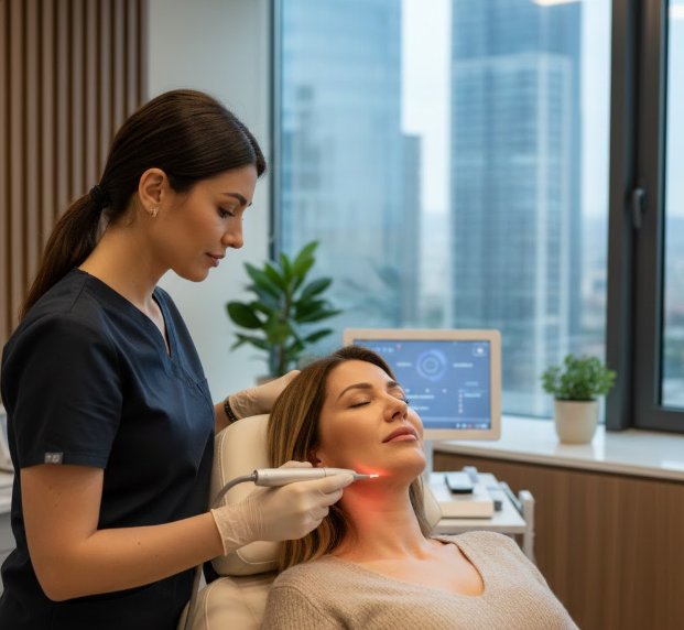 Levent’te Endolift ile Yüz ve Boyunda Tek Seanslık Toparlanma