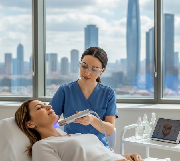 Levent’te Ultherapy ile Yüz Sarkmalarına Müdahale Etmeden Müdahale