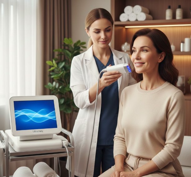 Ultherapy ile Ameliyatsız Yüz Germe – Etiler’de Doğal Gençlik ✨